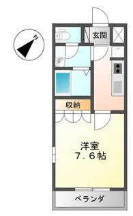 チャーム ツインズ 壱番館【1階】の間取り