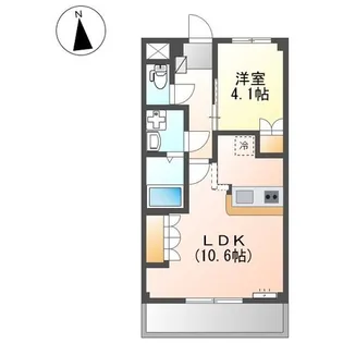 コンチェルト・ノビオス 1番館【102号室】の間取り