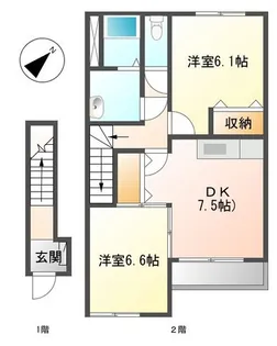 ミルキーハウス【202号室】の間取り