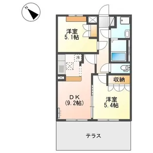 リバティタウン1番館【1階】の間取り