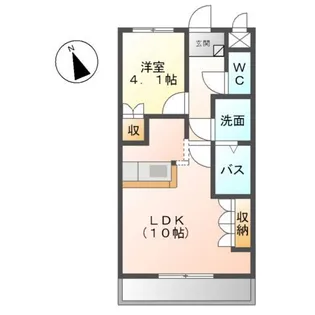 リバティタウン2番館【205号室】の間取り