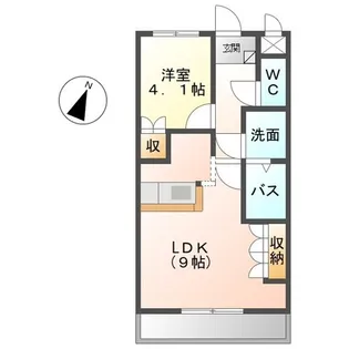 1LDKの間取り画像