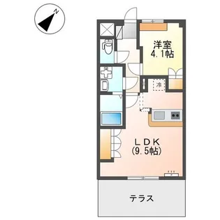 1LDKの間取り画像