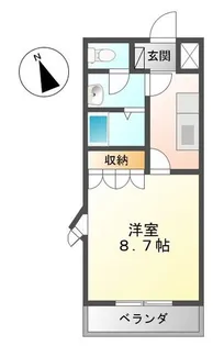 アヴェニール 弐番館【1階】の間取り