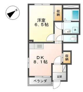 サンコートひうち A【1階】の間取り