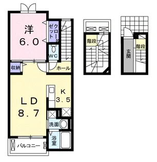 ラブリー C【3階】の間取り