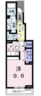 エスペランサ弁財天【1階】の間取り