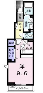 エスペランサ弁財天【1階】の間取り