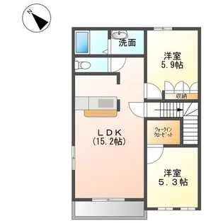 アラモード・シャトレーン【2階】の間取り