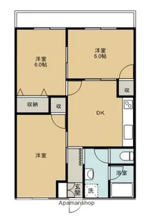 カステルデルモンテ【2階】の間取り
