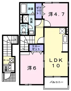 メゾンサニー【2階】の間取り