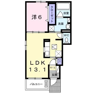 プラシード カーサ Ⅹ【1階】の間取り