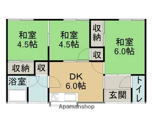 愛媛県西条市喜多川【一戸建】の間取り