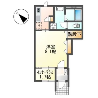 ヴォラーレ【106号室】の間取り