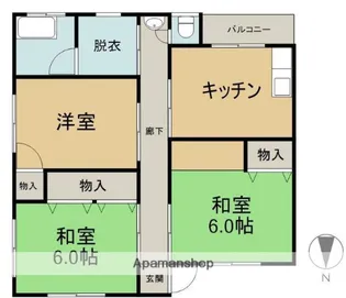 愛媛県西条市大町【一戸建】の間取り