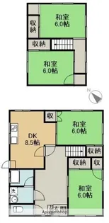 愛媛県西条市安知生【一戸建】の間取り