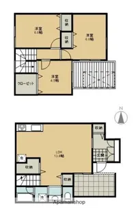 フォンターナA【1階】の間取り