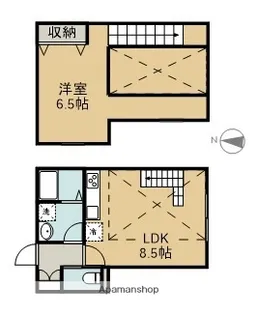 フォンターナB【1階】の間取り