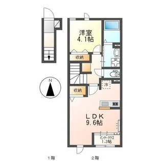 ウェルネスB【202号室】の間取り
