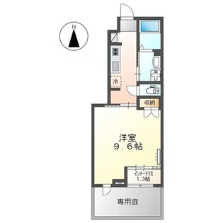 ウェルネスB【101号室】の間取り