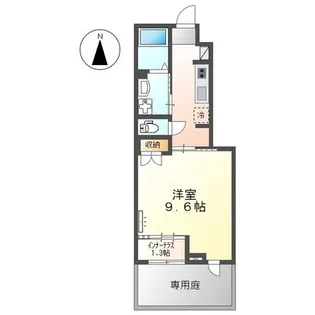 ウェルネスB【103号室】の間取り