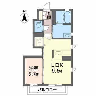 シャーメゾンパピヨン【1階】の間取り