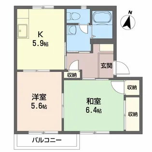フォーレス新町【2階】の間取り