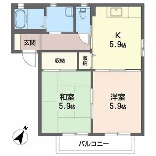 シャーメゾンセトル【2階】の間取り