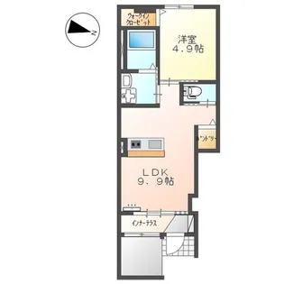 パンデュール・エム Ⅱ【103号室】の間取り