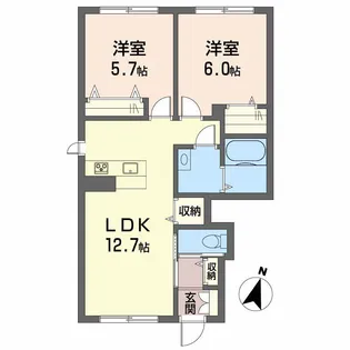ベイローレル Ⅰ棟【1階】の間取り