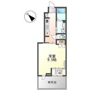 カナン喜多川【102号室】の間取り