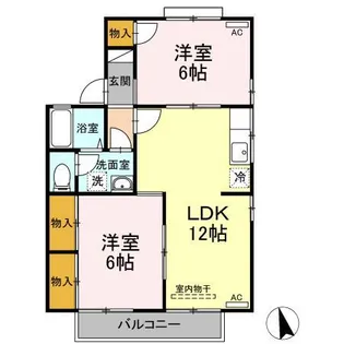 樋之口アヴェニュー【2階】の間取り