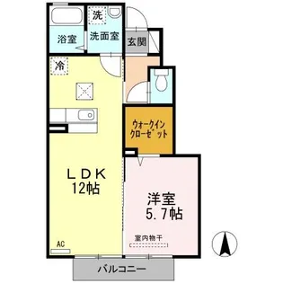 リッツハウスWIT【1階】の間取り