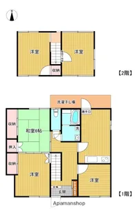 愛媛県西条市喜多川【一戸建】の間取り