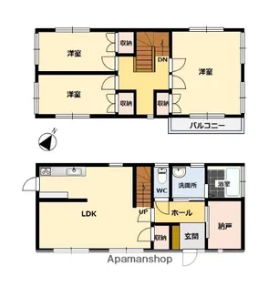 愛媛県西条市河原津【一戸建】の間取り