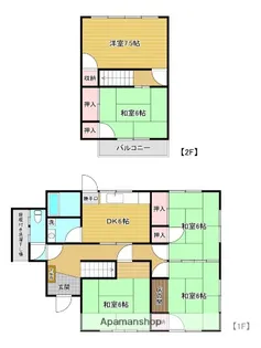 愛媛県西条市福武甲【一戸建】の間取り