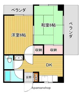 神拝甲マンション(210761)【3階】の間取り