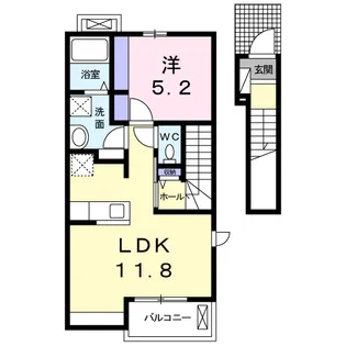 モン・クール【201号室】の間取り