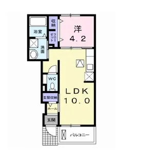 エスペランサA016【1階】の間取り