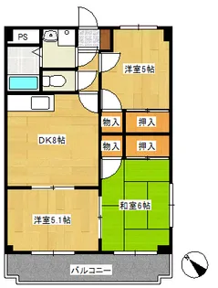 プレジール・ヴィラ【203号室】の間取り