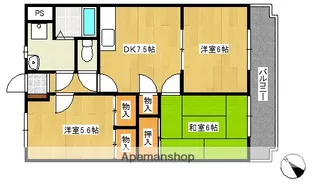 ツインヴィレッジⅠ【122号室】の間取り