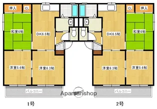 ドミール玉川【102号室】の間取り