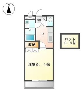 ヴェルパレス【203号室】の間取り