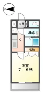 キャッスルリオ【205号室】の間取り
