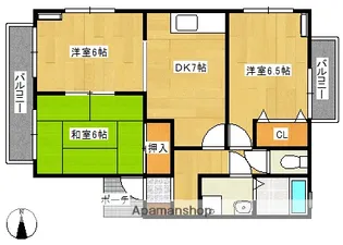 ソフィア神南【201号室】の間取り