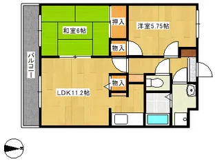 オレンジヒルズ【302号室】の間取り