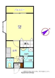 ハイム花の季【103号室】の間取り