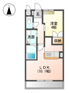 サンガーデン【105号室】の間取り