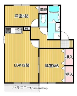 ハイツエスポワール【B202号室】の間取り