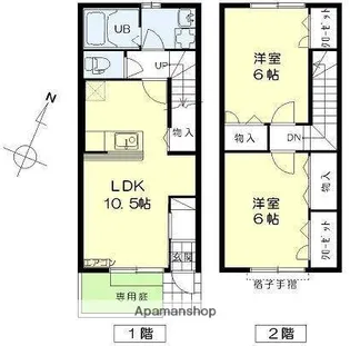アザレア大洲駅前B棟【3号室】の間取り